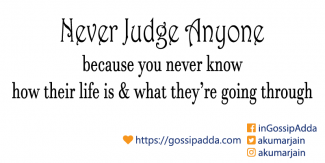 Never Judge Anyone Never Judge Anyone