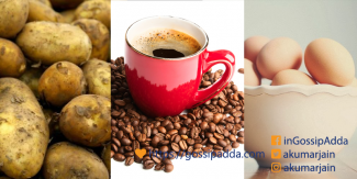 Potatoes, eggs and coffee Potatoes, eggs and coffee